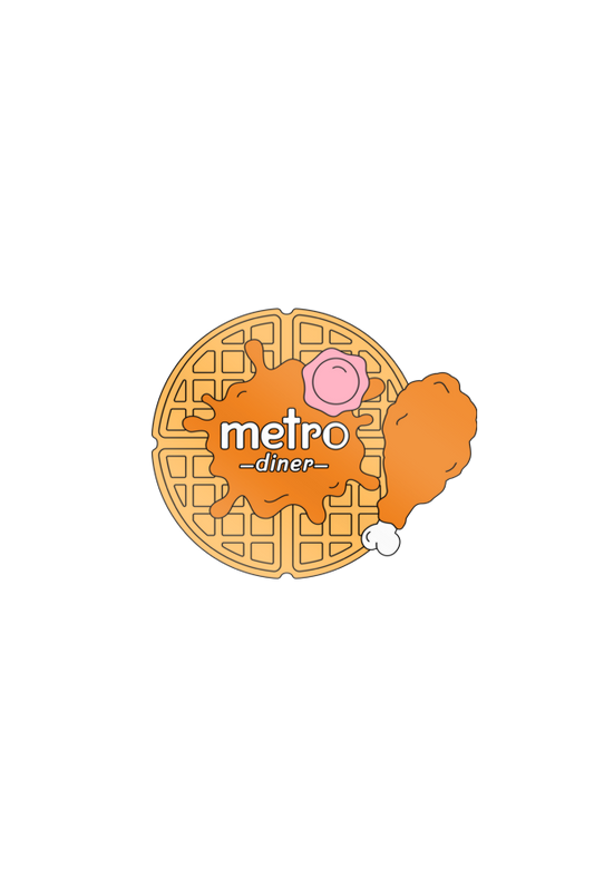 Metro Diner Waffle Pin